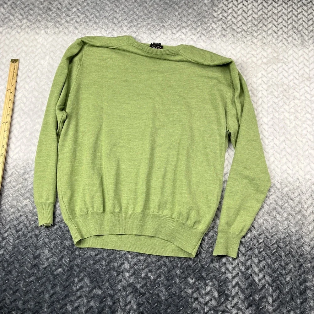 Jos. A. Bank Signature Collection 100% Merino Wool Pullover Sweater XXL Green - Picture 7 of 8
